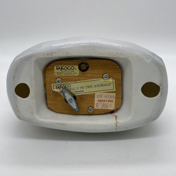 Vintage Enesco 1989 Noah’s Ark “Talk To The Animals” Ceramic Music Box - Picture 7 of 10